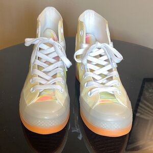 Converse Unisex High-Top Sneakers Chuck Taylor Iridescent Women’s 6.5 Men’s 4.5